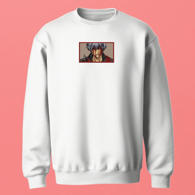 Gintoki Sakata Bloody Resolve | Gintama | Sweatshirt brodé