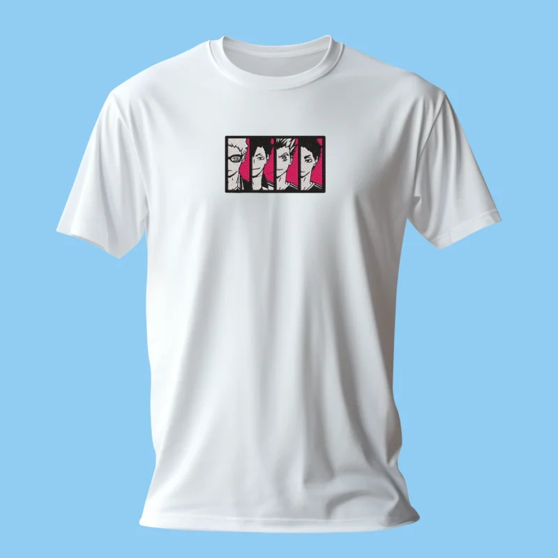 Karasuno Team Panel | Haikyu!! | T-shirt brodé