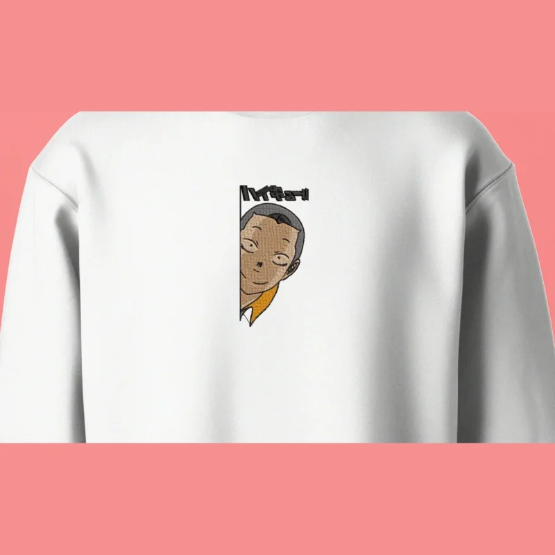 Ryunosuke Tanaka Court Face | Haikyu!! | Sweatshirt brodé