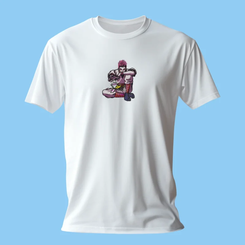 Hisoka Bungee Gum | Hunter x Hunter | T-shirt brodé Hisoka Bungee Gum | Hunter x Hunter | T-shirt brodé