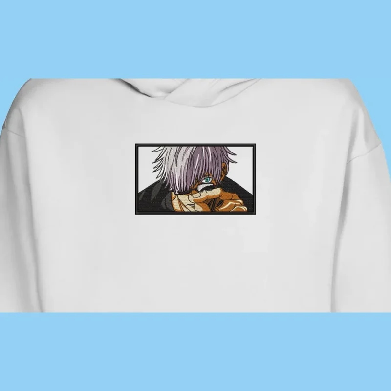 Satoru Gojo Limitless Gaze | Jujutsu Kaisen | Sweat à capuche brodé