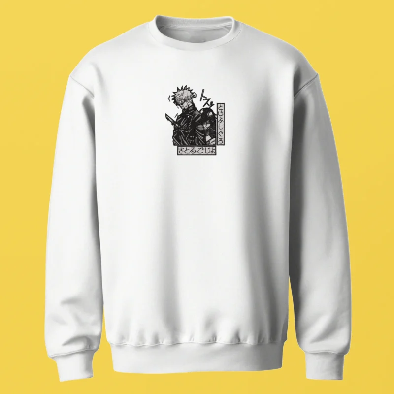 Yuji Megumi Sorcery Duo | Jujutsu Kaisen | Sweatshirt brodé