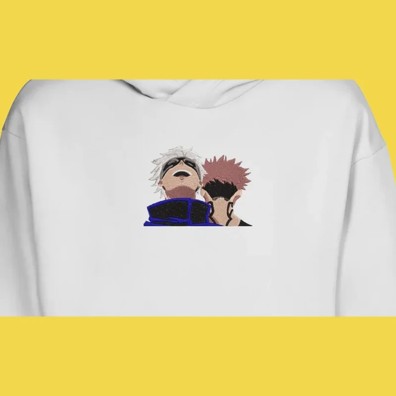 Gojo Yuji Back To Back | Jujutsu Kaisen | Sweat à capuche brodé