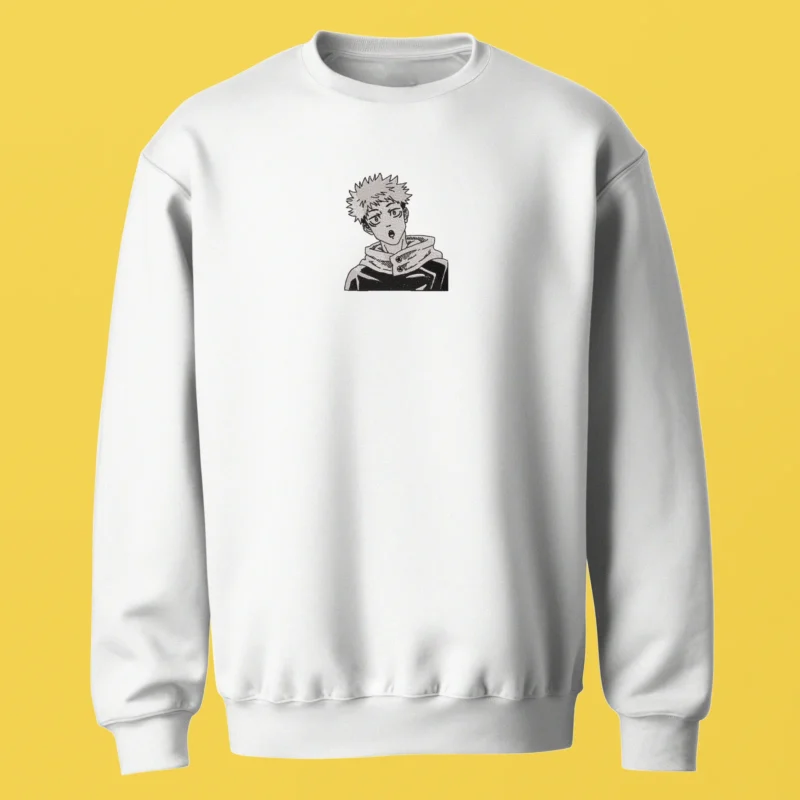 Yuji Itadori Sketch | Jujutsu Kaisen | Sweatshirt brodé