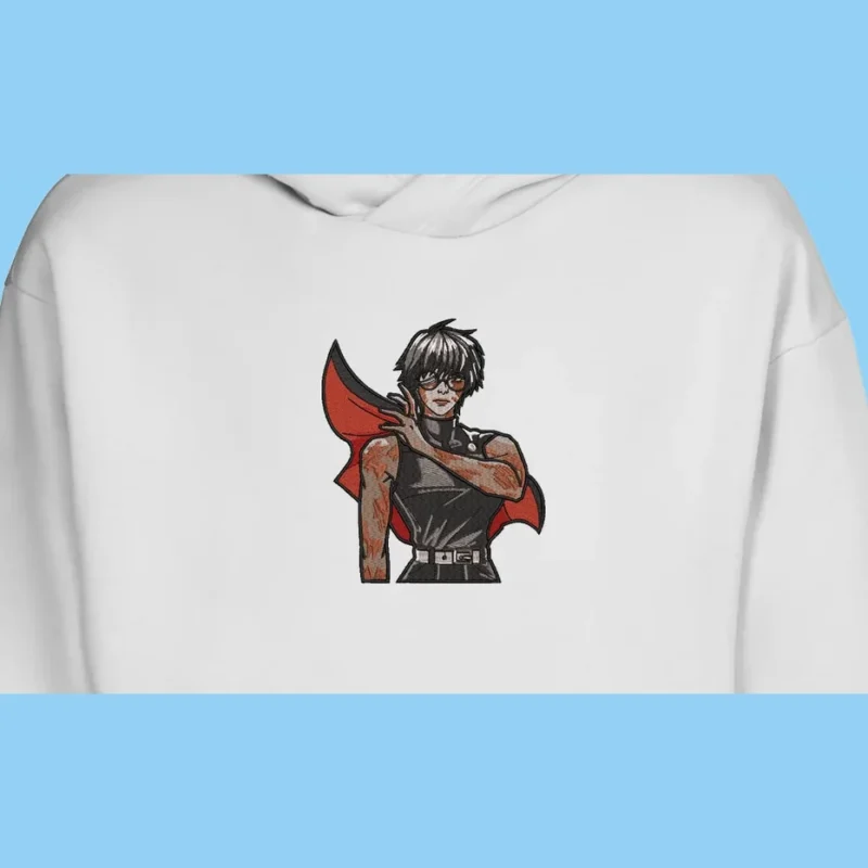 Toji Fushiguro Blood Blade | Jujutsu Kaisen | Sweat à capuche brodé