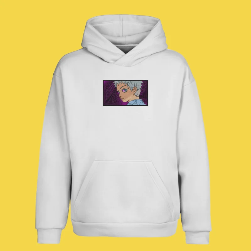 Satoru Gojo Purple Gaze | Jujutsu Kaisen | Sweat à capuche brodé