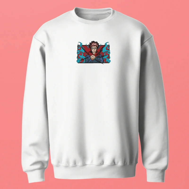 Yuji Itadori Cursed Knives | Jujutsu Kaisen | Sweatshirt brodé