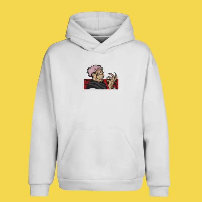 Sukuna Malevolent Grin | Jujutsu Kaisen | Sweat à capuche brodé Sukuna Malevolent Grin | Jujutsu Kaisen | Sweat à capuche brodé