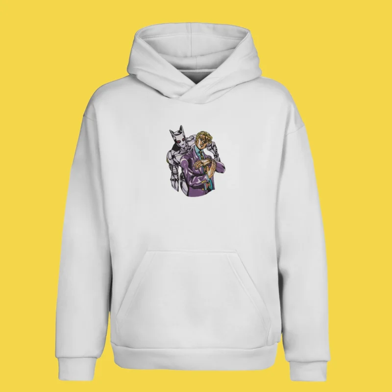 Giorno Giovanna Gold Experience | JoJo’s Adventure | Sweat à capuche brodé