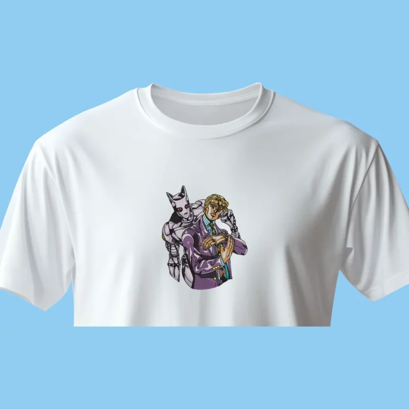 Giorno Giovanna Gold Experience | JoJo’s Adventure | T-shirt brodé