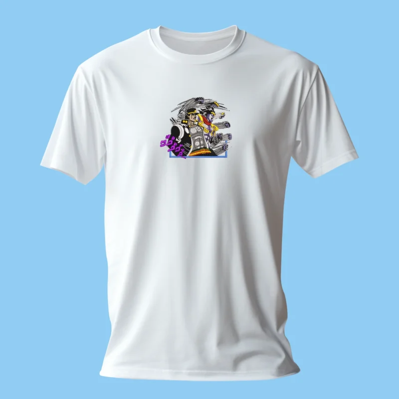 Jotaro Star Platinum Rush | JoJo’s Adventure | T-shirt brodé