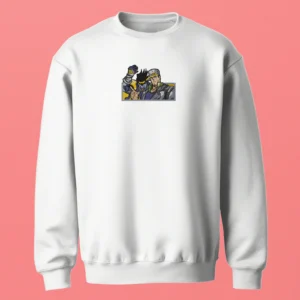 Jotaro Star Platinum Duo | JoJo’s Adventure | Sweatshirt brodé