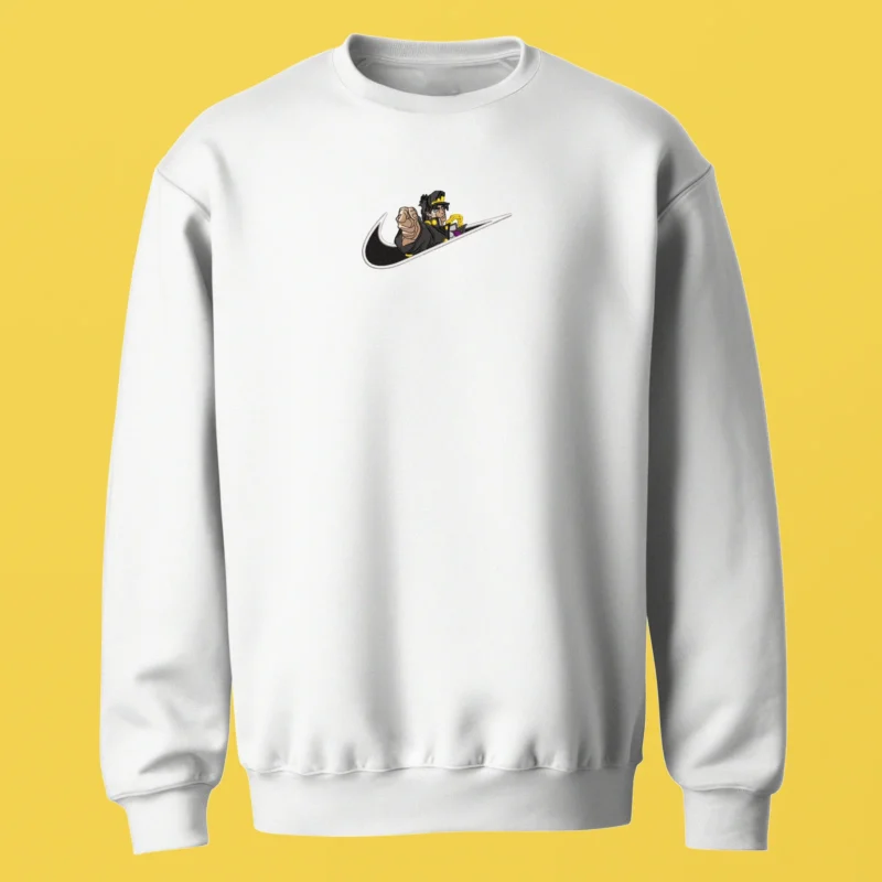 Jotaro Kujo Stand Pose | JoJo’s Adventure | Sweatshirt brodé