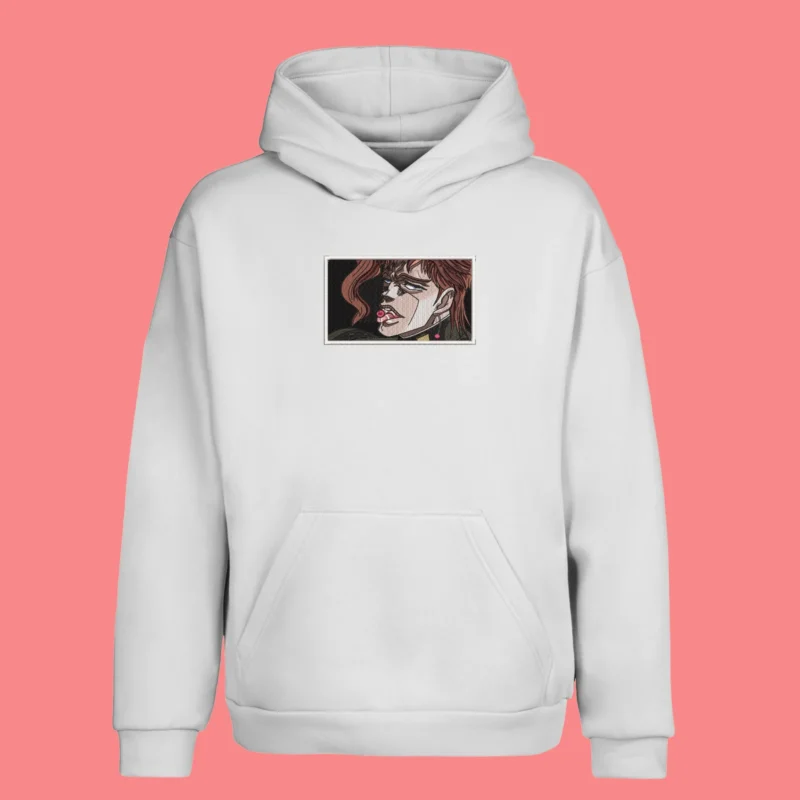 Noriaki Kakyoin Cherry Gaze | JoJo’s Adventure | Sweat à capuche brodé Noriaki Kakyoin Cherry Gaze | JoJo’s Adventure | Sweat à capuche brodé