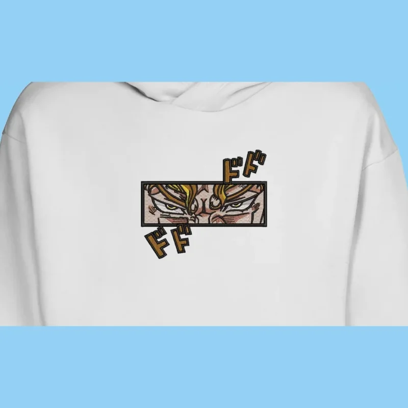Giorno Gold Experience Eyes | JoJo’s Adventure | Sweat à capuche brodé