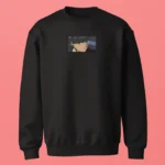 Sweatshirt brodé Mash Burnedead Gaze noir – Mashle: Magic and Muscles