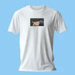 T-shirt brodé Mash Burnedead Gaze blanc – Mashle: Magic and Muscles