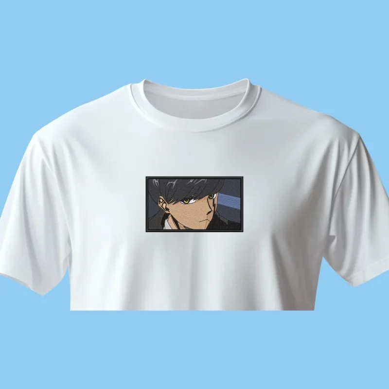 Mash Burnedead Gaze | Mashle: Magic and Muscles | T-shirt brodé