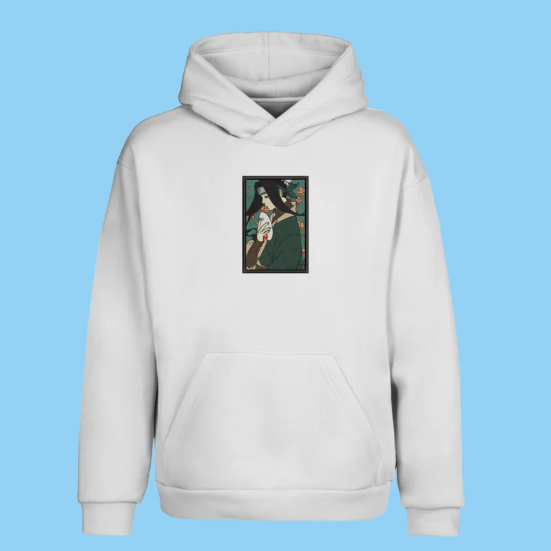 Haku Silent Snow | Naruto | Sweat à capuche brodé