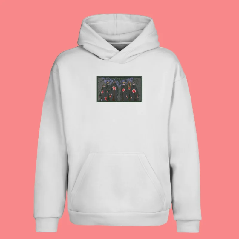 Akatsuki Crimson Oath | Naruto | Sweat à capuche brodé