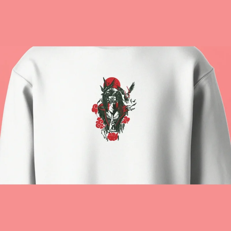 Itachi Crimson Illusion | Naruto | Sweatshirt brodé