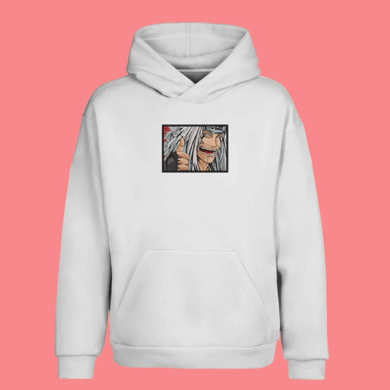 Jiraiya Free Spirit | Naruto | Sweat à capuche brodé