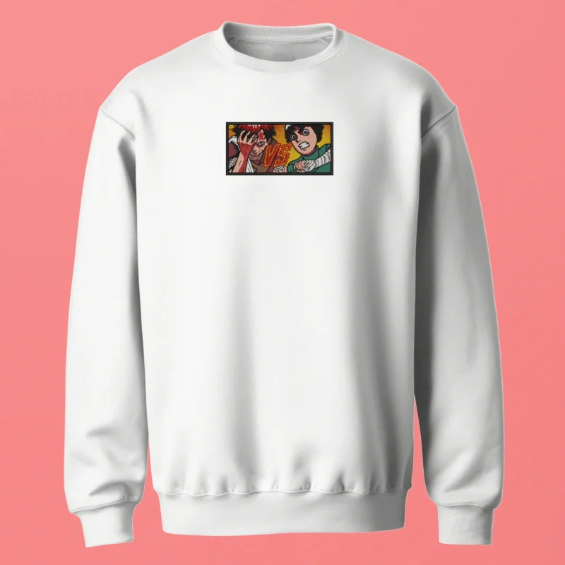 Gaara vs Rock Lee — Unbreakable Will | Naruto | Sweatshirt brodé