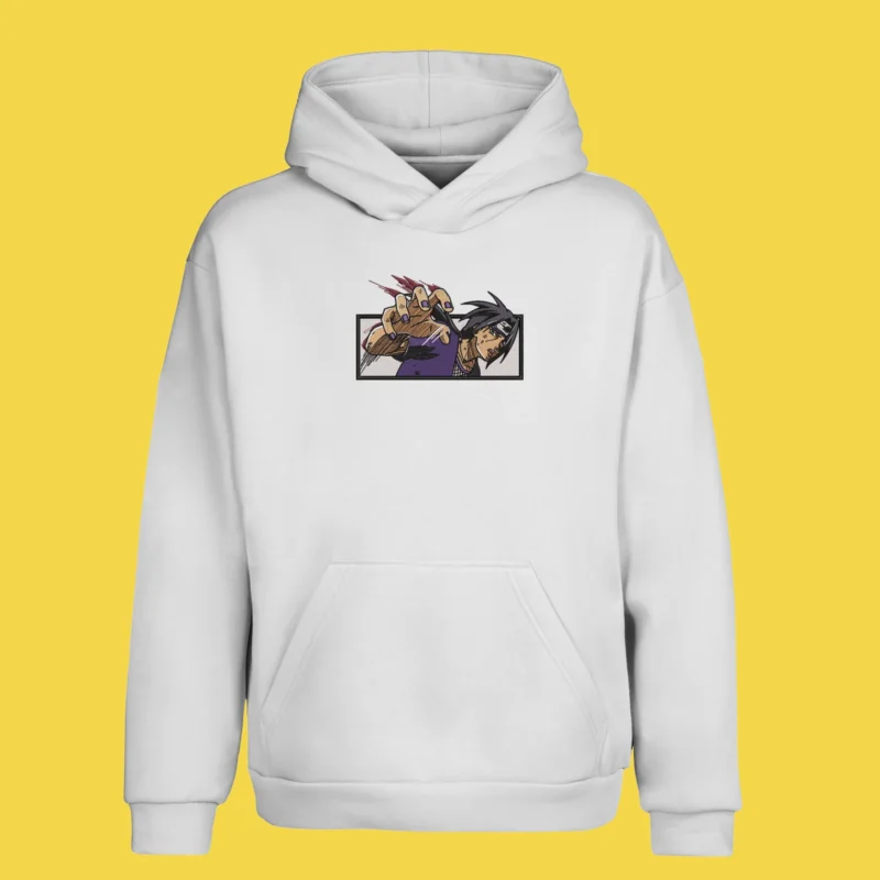 Itachi Genjutsu Grip | Naruto | Sweat à capuche brodé