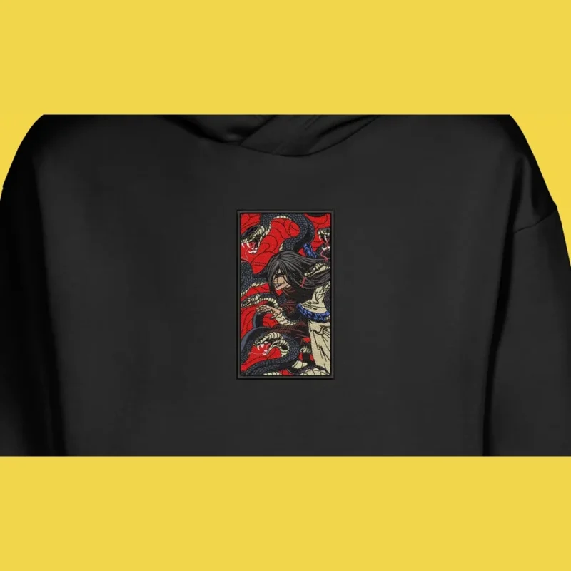 Orochimaru Serpent Sovereign | Naruto | Sweat à capuche brodé