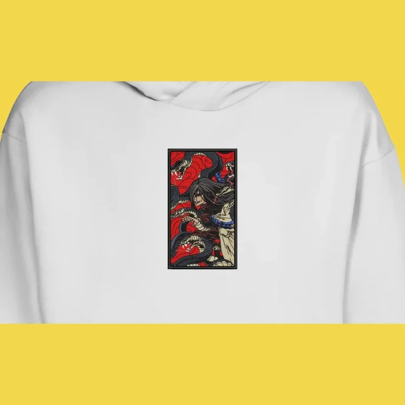 Orochimaru Serpent Sovereign | Naruto | Sweat à capuche brodé