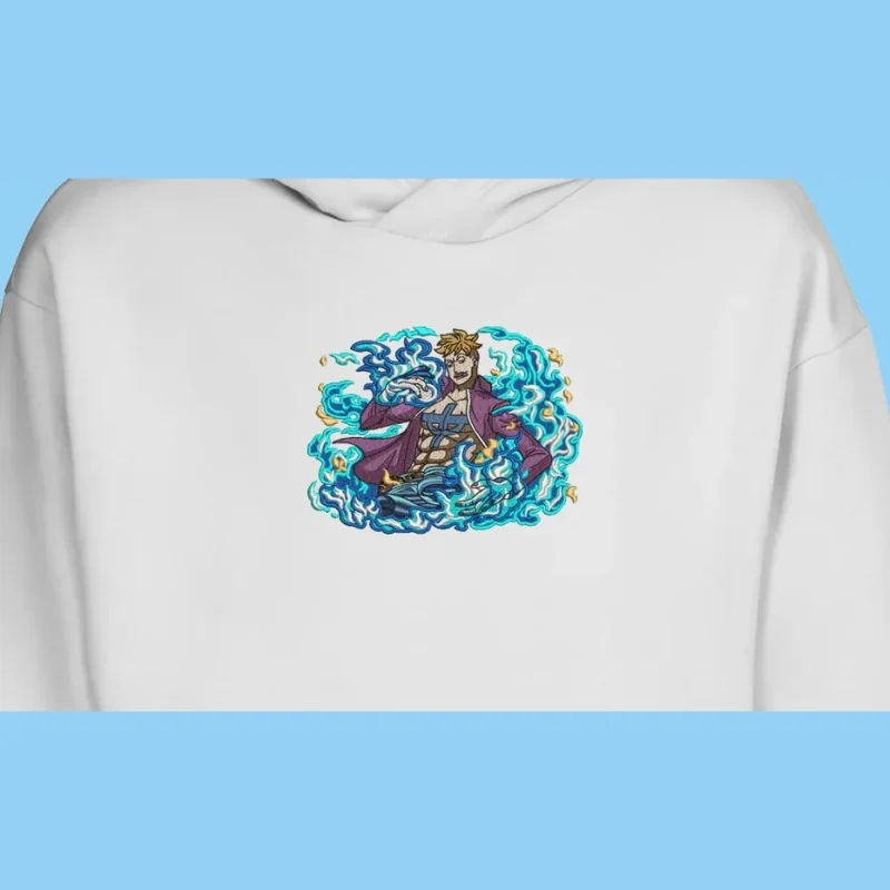 Marco Phoenix Flames | One Piece | Sweat à capuche brodé