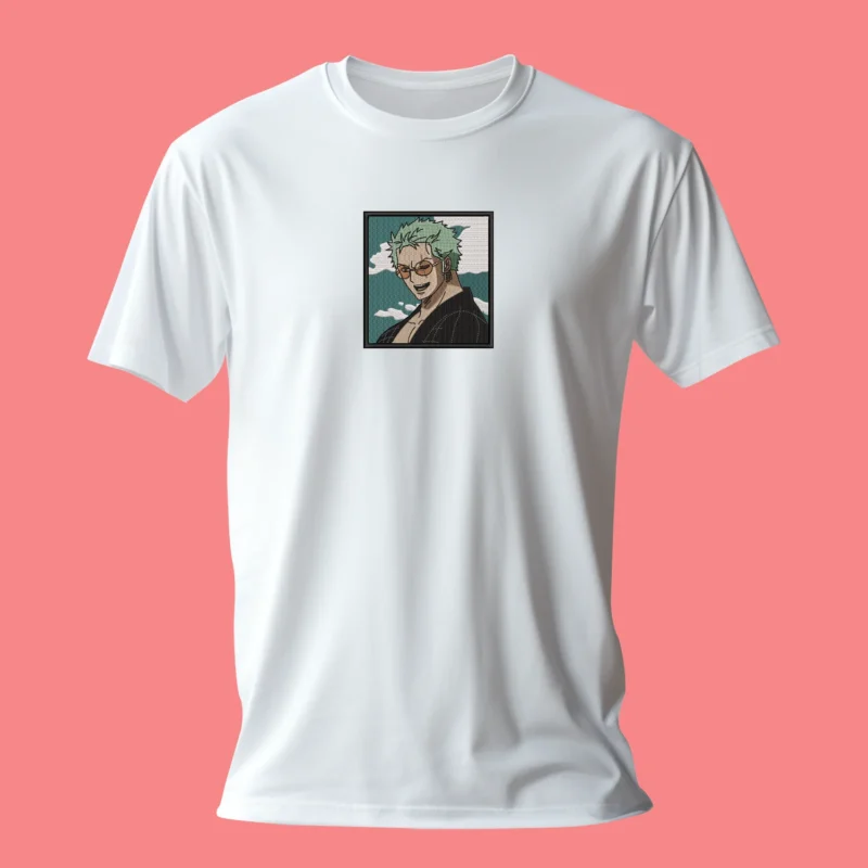 Roronoa Zoro Wano Smile | One Piece | T-shirt brodé