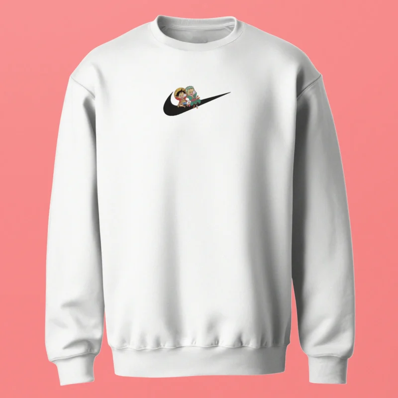 Luffy Zoro Tiny Duo | One Piece | Sweatshirt brodé