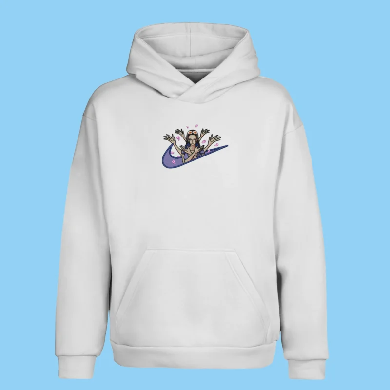 Nico Robin Flower Pose | One Piece | Sweat à capuche brodé