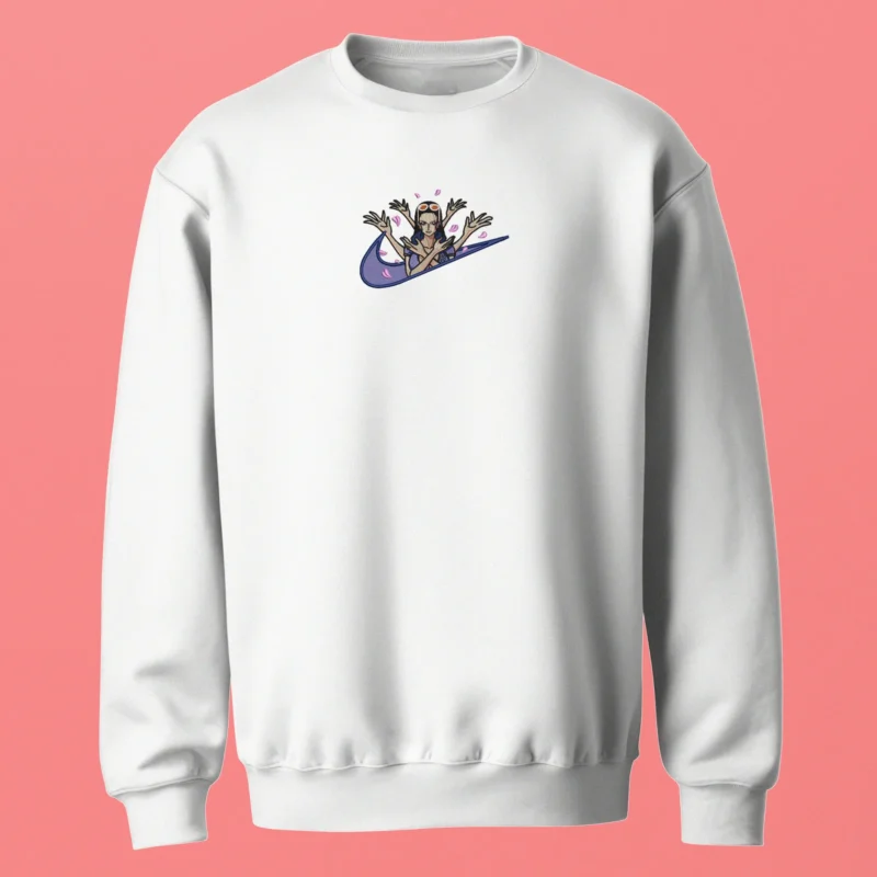 Nico Robin Flower Pose | One Piece | Sweatshirt brodé