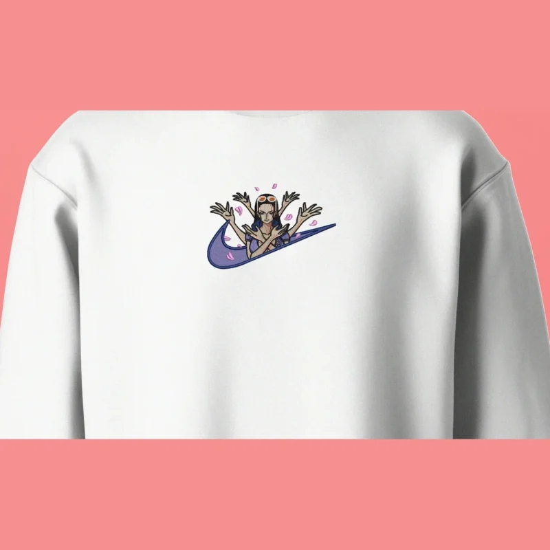 Nico Robin Flower Pose | One Piece | Sweatshirt brodé