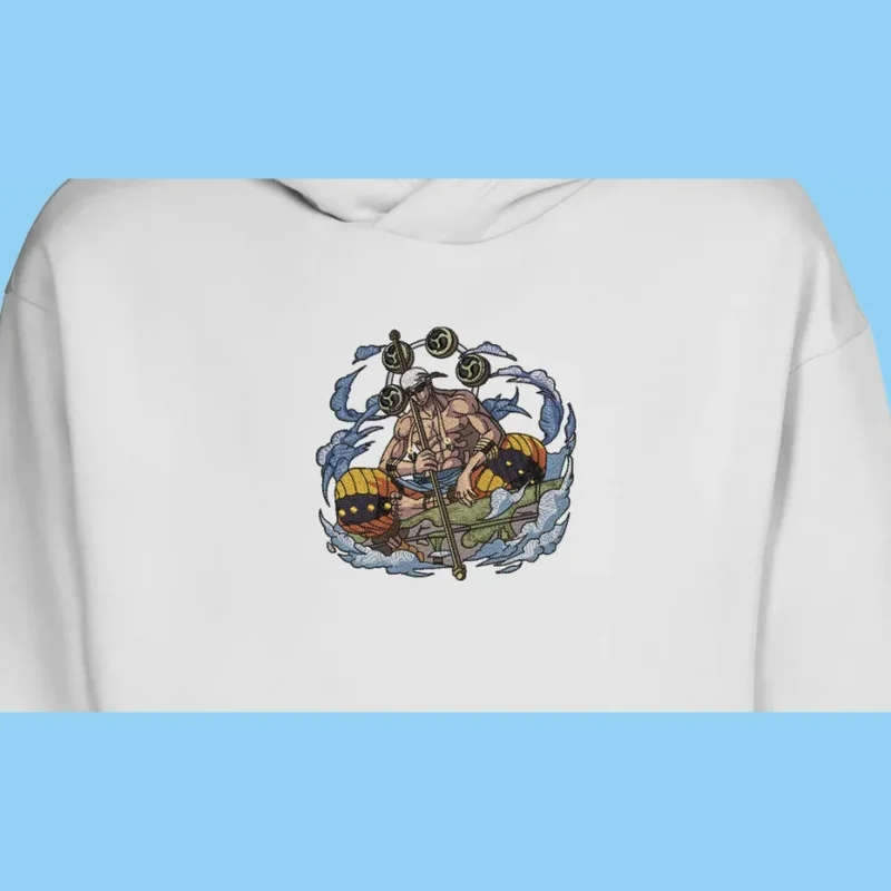 Enel Thunder God | One Piece | Sweat à capuche brodé