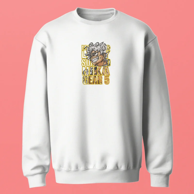 Luffy Gear 5 Nika | One Piece | Sweatshirt brodé