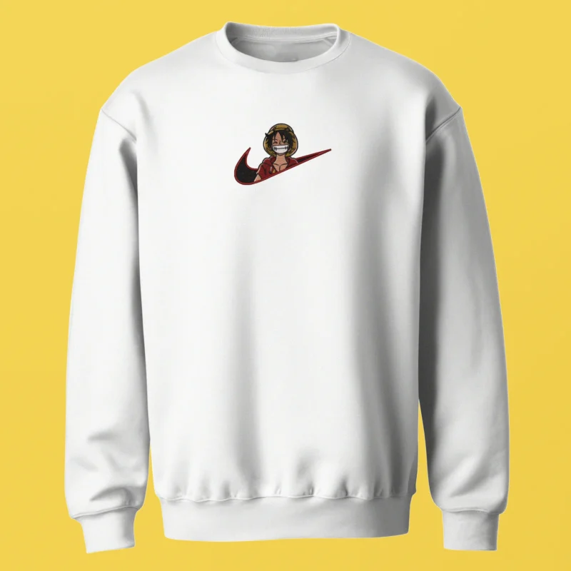 Monkey D Luffy Smile | One Piece | Sweatshirt brodé
