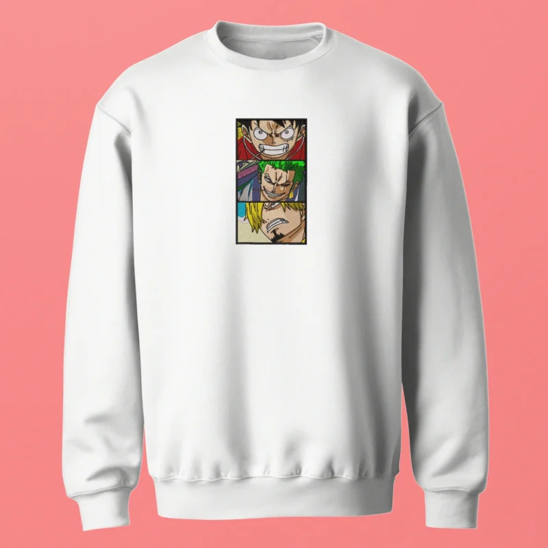 Monster Trio Panel | One Piece | Sweatshirt brodé