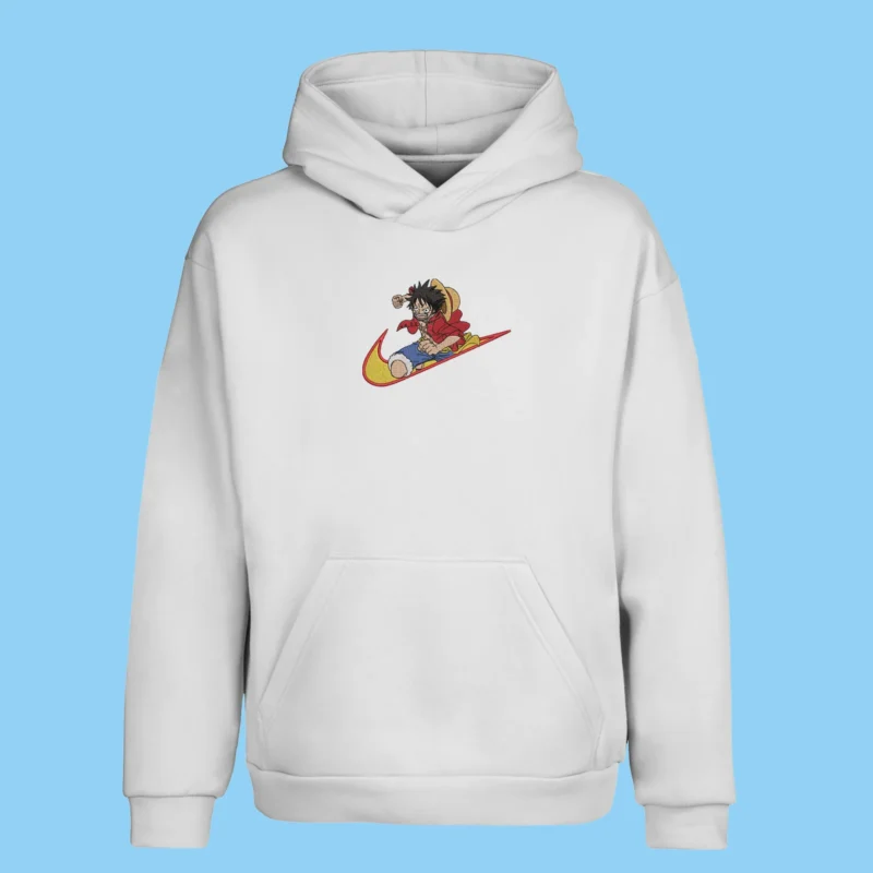 Monkey D Luffy Adventure | One Piece | Sweat à capuche brodé