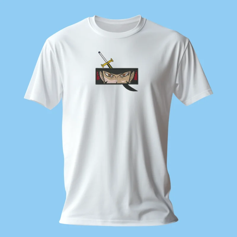Dracule Mihawk Hawk Eyes | One Piece | T-shirt brodé