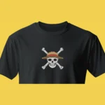 Straw Hat Jolly Roger | One Piece | T-shirt brodé