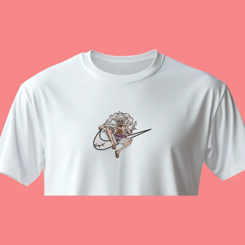 Luffy Gear 5 Joy Boy | One Piece | T-shirt brodé