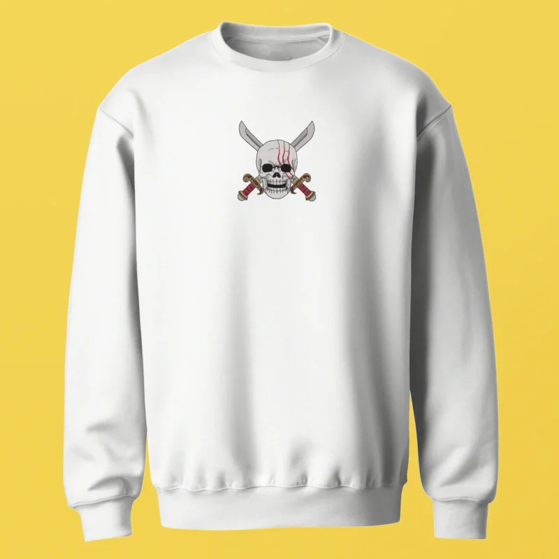 Zoro Jolly Roger | One Piece | Sweatshirt brodé