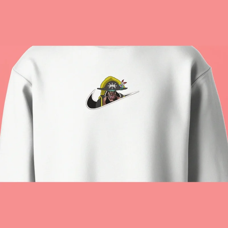 Blackbeard Pirate Grin | One Piece | Sweatshirt brodé