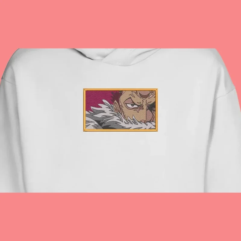 Doflamingo Feather Gaze | One Piece | Sweat à capuche brodé