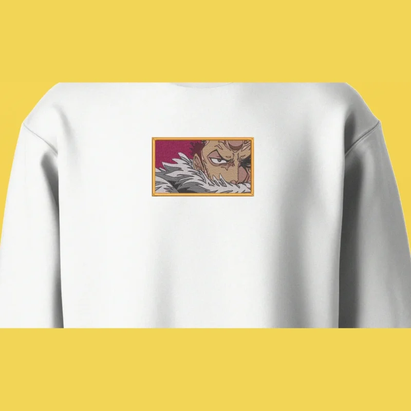 Doflamingo Feather Gaze | One Piece | Sweatshirt brodé
