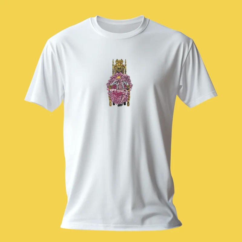 Donquixote Doflamingo Throne | One Piece | T-shirt brodé