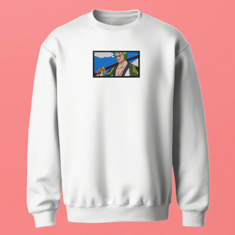 Roronoa Zoro Wano Calm | One Piece | Sweatshirt brodé